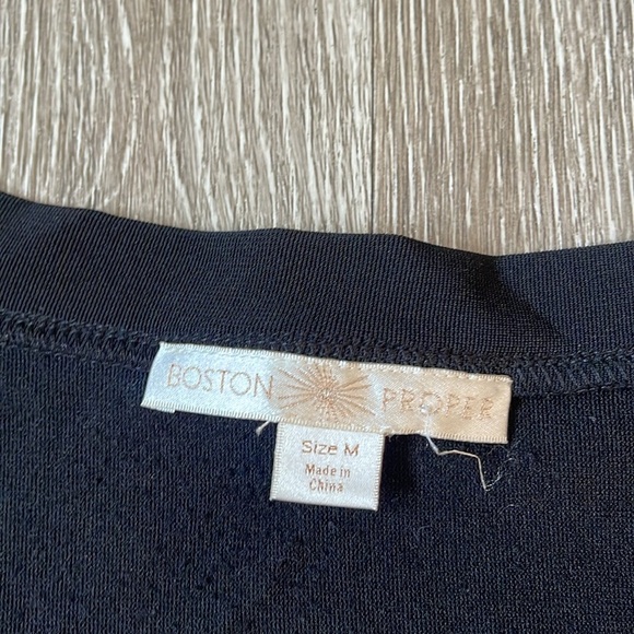 Boston Proper Women’s Split Hem Square Neck Tunic Medium - Picture 2 of 6